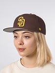 Бейсболка 47 BRAND арт. B-SRS21WBP-BWA San Diego Padres MLB (коричневый)
